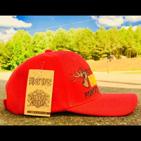 Embroidered Born To Hunt Forced To Work Cap. - Picture 2 of 3